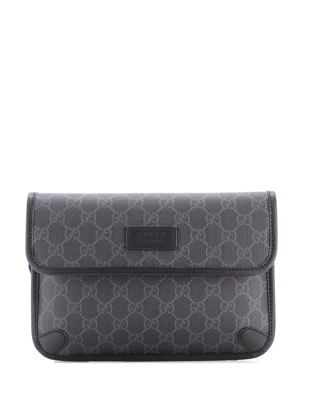 Gucci Web Flap Belt Bag Gg Coated #311785G71B